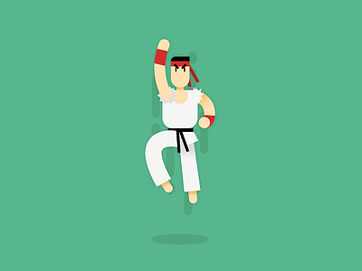 Shoryuken character illustration illustrator ryu simple video game