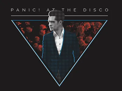Panic! at the Disco - Floral apparel band floral merch panic at the disco