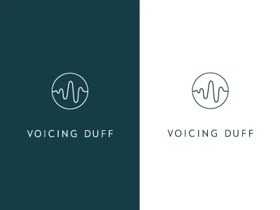 Selected concept for an American voice actor audio brand concept d logo play button sound tyler hendy voice actor