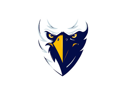 Eagle face version animal bird cartoon character eagle illustration mascot vector wild