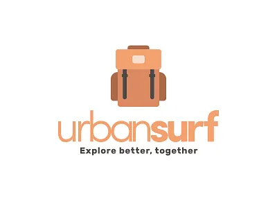 Urbansurf - Travelers' app to get socialize in small groups activity app ios logo memory profile simple travel ui ux