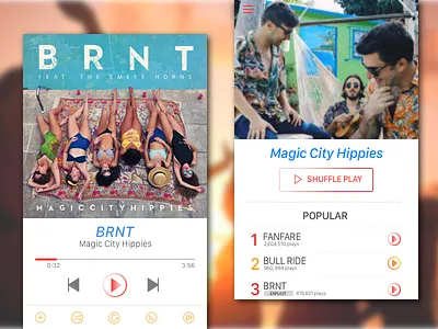 Music Player | 009 009 daily100 dailyui ios music music player ui uidesign ux uxdesign