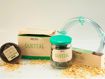 Quetzal branding packaging