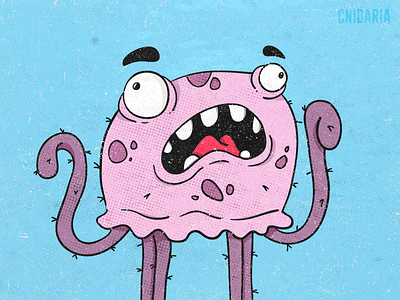 JellyBelly animal cartoon cnidaria illustration jelly jellyfish mar medusa scream sea