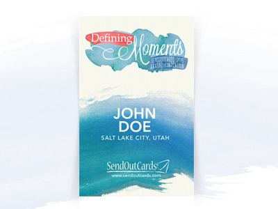 Nametag Mockup event nametag water color