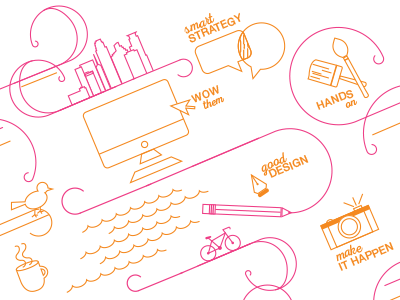 Promo Icons design illustration minneapolis process typography