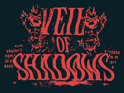 VØS horror lettering monster stranger things type