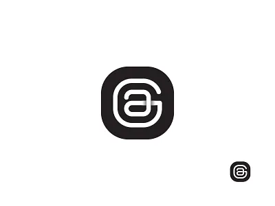 a + g = monogram. ag brand curves exploration geometric geometry logo minimal monogram shadow