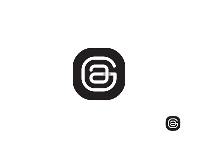 a + g = monogram. ag brand curves exploration geometric geometry logo minimal monogram shadow