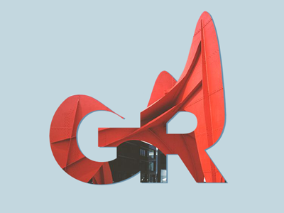 GR blue calder city derek mohr g grand rapids michigan modern orange pure michigan r sculpture