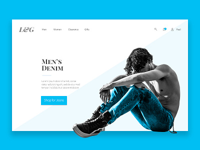 Fashion UI Elements 02 - Hero banner fashion flat hero material ui ux web web design