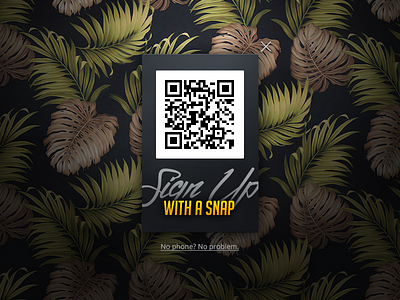 QR Sign Up form dailyui hawaiian modal qrcode signup twilio