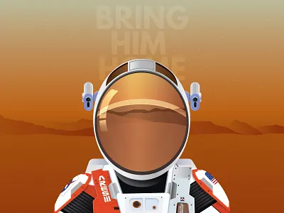 Martian astronaut character mars martian movie space the martian