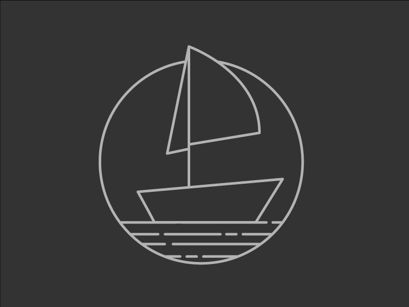 Boat icon illustrator photoshop