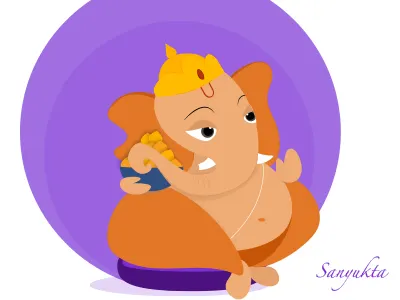 Ganesha deity elephant ganapathi ganesh god idol india purple spiritual