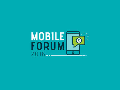 Mobile Forum Logo event forum icon illustration india logo mobile payment smartphone vector yatish asthana