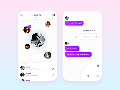 Chat app chat ios page ui ux