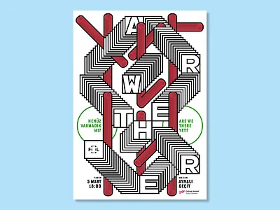 Are We There Yet — Film Screening Poster cinema design event events film films graphic design poster typography