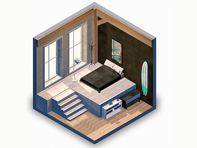 LOFT 3d art cinema4d city digital game illustration isometric loft lowpoly polygonal render