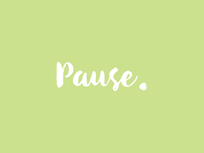 PAUSE blog brand calligraphy client work concept feminine green logo script travel visual identity