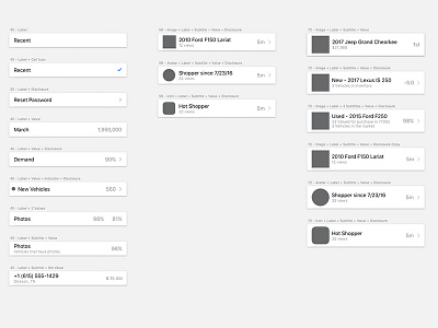 Table Cell Standards design system ios standards style guide ui ux