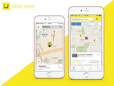 Pages Jaunes Redesigned Before / After app design pagesjaunes search ui ux yellowpages