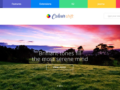 Template ColourShift September 2016 joomla template