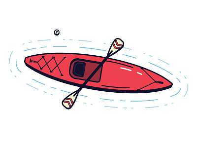 Kayak beer canoe design float illustration kayak outdoors river water wilderness