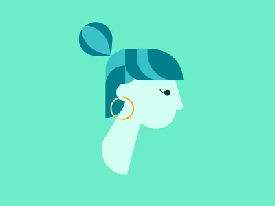 Hair Style 2 character earring girl hair portrait woman