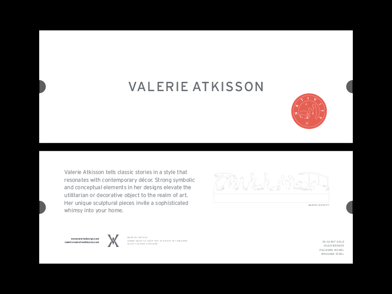 Valerie Atkisson Packaging badge graphic design packaging