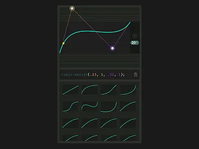 Cubic Bezier Tool animation css cubic bezier easing interaction design