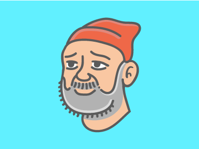 Steve Zissou! design illustration life aquatic steve zissou zissou portrait vector