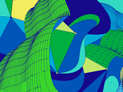 Forms abstract blue color form green pattern shape