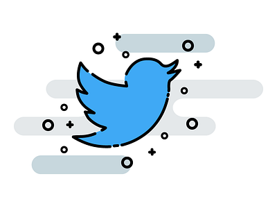 Twitter Bird illustrator social media tweet twitter