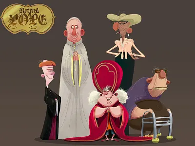 The Pope Charcter Design