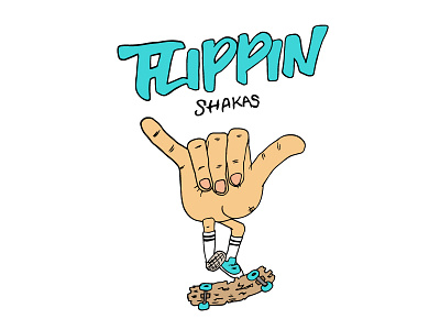 Flippin Shakas art drawing illustration sketch