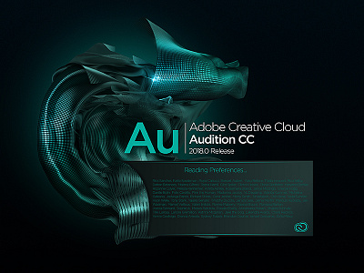 Audition Splash Screen concept adobe after audition cc cloud concept creative effects illustrator indesign lightroom photoshop