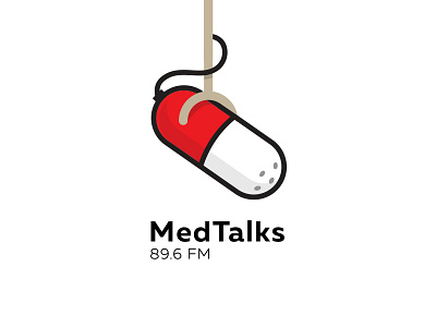 Medtalks FM fm logo medic medical microphone pill radio talk