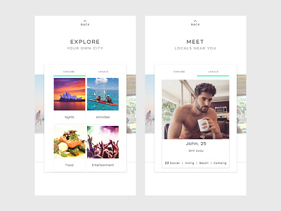 Travel Local App Concept app design ios travel ui ux