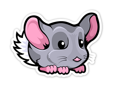 Chinchilla Studios character chinchilla cute illustration logo