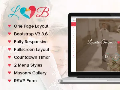 Lovebirds – Responsive Wedding HTML Template responsive wedding html template wedding html website templates wedding website templates wedding website theme