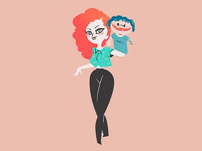 My favourite Teacher beautiful character ckrauss girl illustration learn manuela mischief portrait puppet teacher