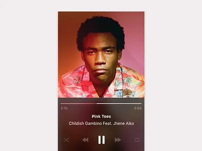 Music Player 009 album dailyui design music player ui