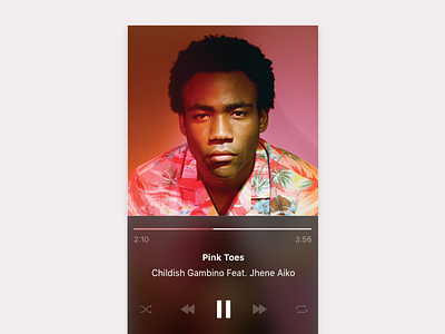 Music Player 009 album dailyui design music player ui