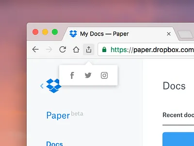 Share Chrome 010 chrome dailyui design google macos share ui web