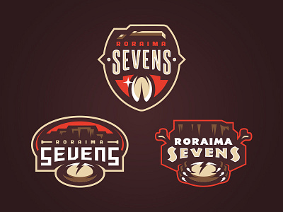 Roraima Sevens bone logo mountain rugby sevens shield sports