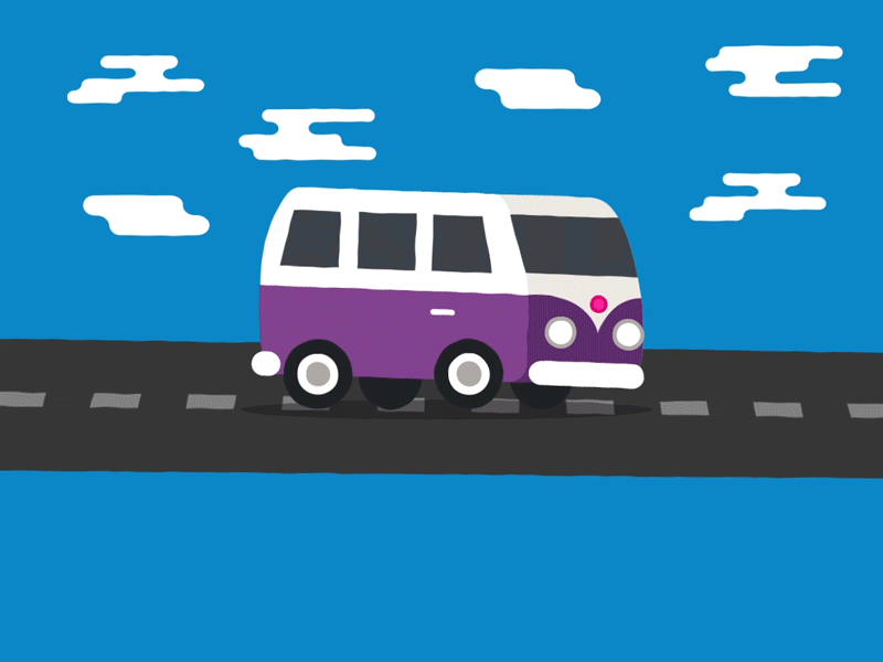 TGIF - Road Trip animated gif animation cityscape collaboration design gifs illustration isometric motion graphics tgif video