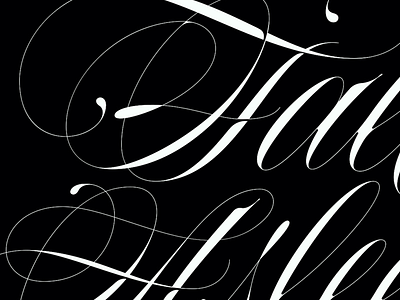 script calligraphy copperplate lettering script type