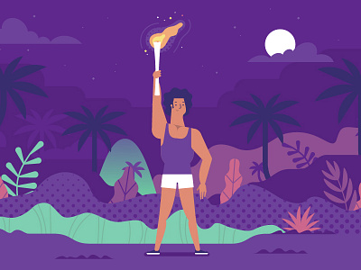 Ooohlympics by Pornhub character flat illustration olympics ooohlympics pornhub rio stolz