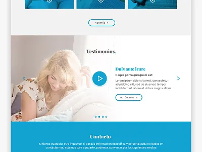 Testimonials Section carousel clean interface design medical minimalist story storytelling testimonials section testimony ui video web design